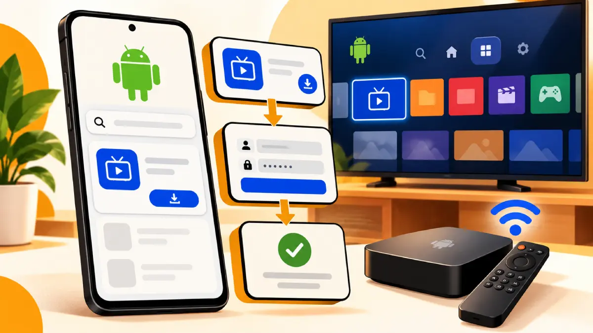 Installer IPTV sur un appareil Android compatible