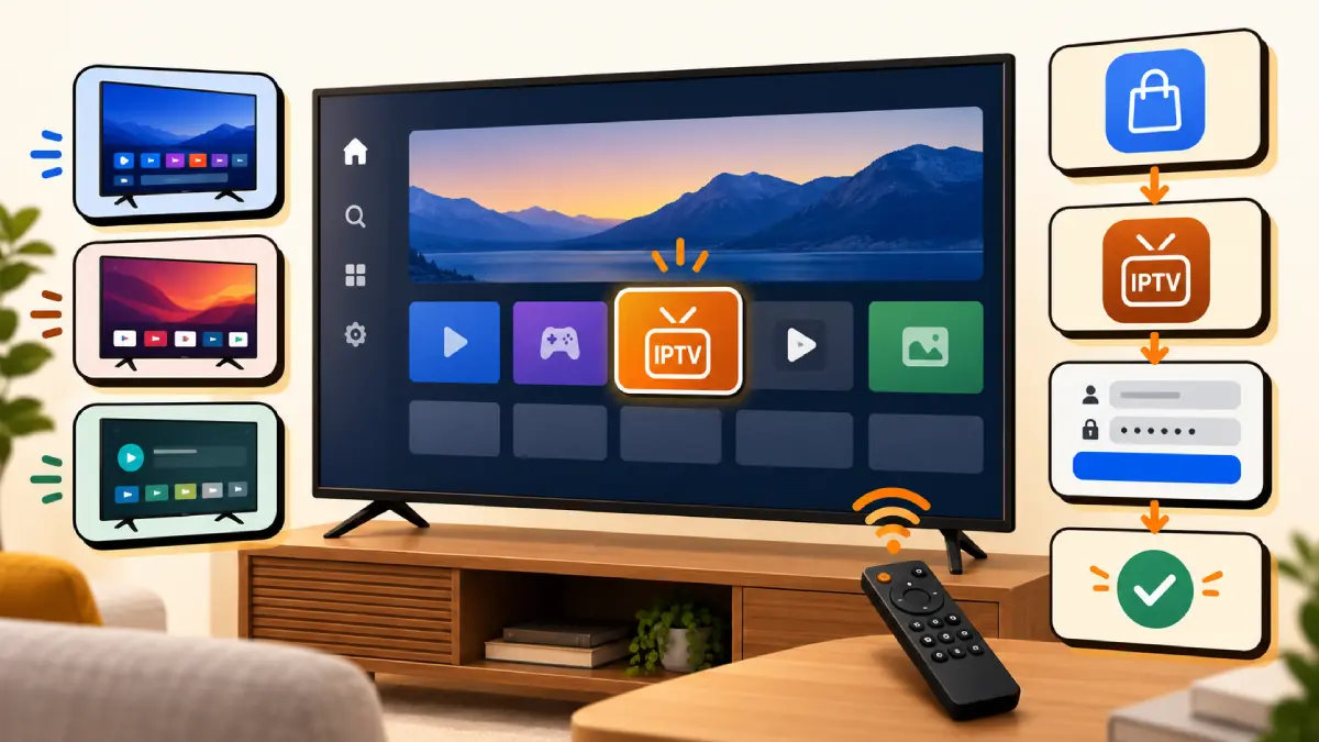 Installer IPTV sur une Smart TV compatible