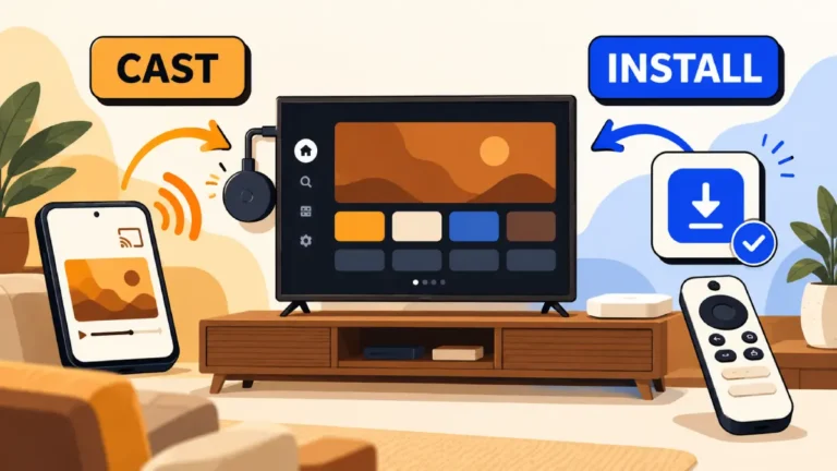 Caster IPTV ou installer une application sur Chromecast