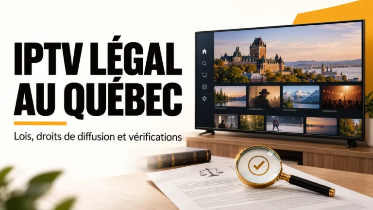 IPTV légal au Québec : lois canadiennes et droits de diffusion