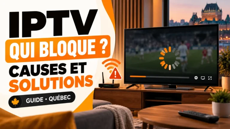 IPTV qui bloque tout le temps : causes du buffering et solutions au Québec