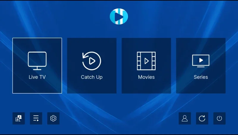 Interface d’IBO Player Pro sur Roku au Canada