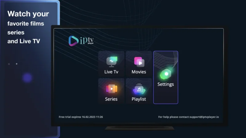 Interface d’un lecteur IPTV dans le Roku Channel Store au Canada