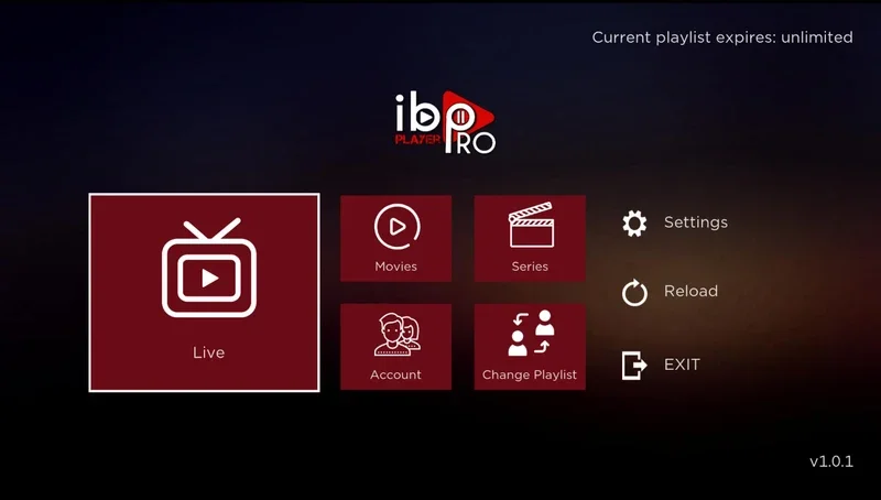 Interface de XCIPTV Player dans le Roku Channel Store au Canada